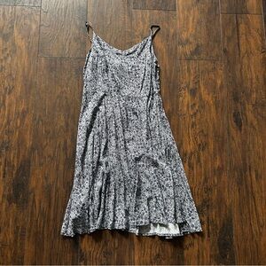 Old Navy Navy Blue and White Dress